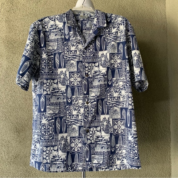 🌴 “Royal Creations” Hawaiian Aloha Camp Shirt size L - Picture 2 of 12